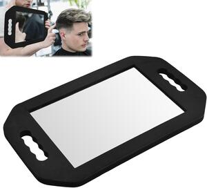 Čtvercový zrcadlo s dvojitým madlem, sklo, 1 kus, určené k montáži na zeď