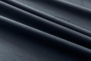 Tmavě šedý zatemňovací závěs VELVET 135x250 cm Zavěšení: Kovové kroužky