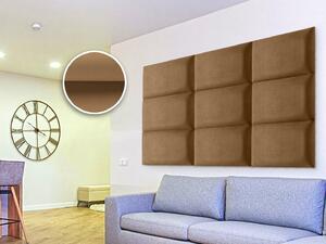 Čalouněný panel Soundless 40x30 cm (hnědý). Akce -11%