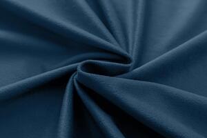 Tmavě modrý zatemňovací závěs VELVET 135x250 cm Zavěšení: Kovové kroužky