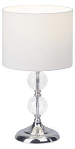 Brilliant94861/05 Větší stolní lampa ROM bílá + chrom