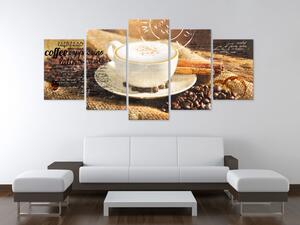 Obraz Coffe, Espresso, Cappuccino, Latte machiato 