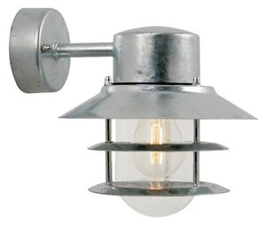 Nordlux - Venkovní nástěnné svítidlo BLOKHUS 1xE27/60W/230V IP54 stříbrná