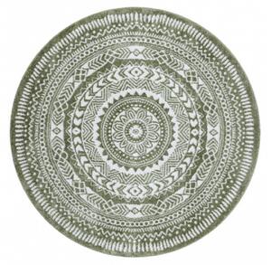 Kusový koberec Napkin green kruh 100x100 cm