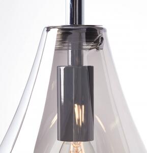 Brilliant 99276/93 Jednoduché závěsné svítidlo DROPS kouřové sklo