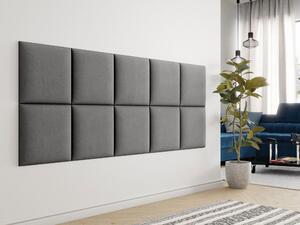 Čalouněný panel na zeď 42x42 PAG - šedý