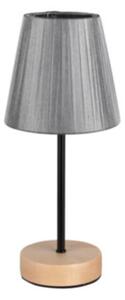 Mila Wood 1xE14 Max.40W bříza/černá/šedá stolní lampa