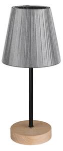 Stolní lampa Mila 1xE14 Max. 25W Dub olejovaný/černý PVC/černý/šedý