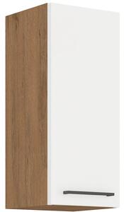 Horní kuchyňská skříňka VANYA - šířka 30 cm, bílá / dub lancelot