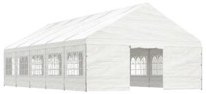 Altán se střechou bílý 11,15 x 5,88 x 3,75 m polyethylen