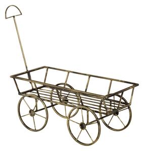 Dekorativní kovový zahradní záhonový vozík (Kapelanczyk)