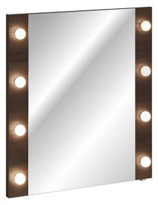 Comad Nástěnné LED zrcadlo Dorothy 80 cm dub ristretto