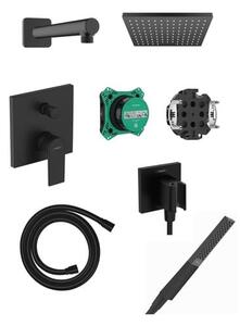 Sprchový systém Hansgrohe včetně podomítkového tělesa matná černá HGBAL3