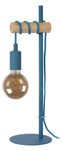 Lucide 08527/01/35 stolní lampička Pola 1x60W | E27- modrá, kov, vypínač na kabelu