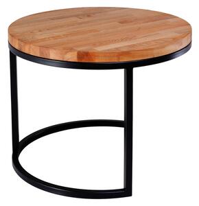 Kulatý konferenční stolek z masivního dřeva (Kapelanczyk)