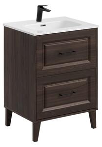 Comad Koupelnová skříňka Dorothy Go se zápustným umyvadlem a baterií 60 cm dub ristretto