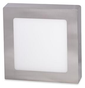 LED Solution Stříbrný přisazený LED panel hranatý 170 x 170mm 12W Teplá bílá - POSLEDNÍ KUS VYP219