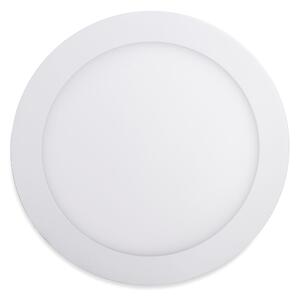 LED Solution Bílý vestavný LED panel kulatý 300mm 24W Barva světla: Teplá bílá 191110