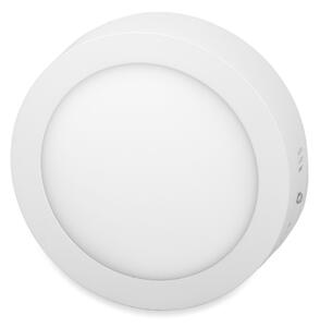 T-LED Bílý přisazený LED panel kulatý 115mm 6W Barva světla: Teplá bílá 10280