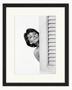 Ručně vyrobený zarámovaný obrázek Sophia Loren