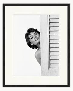 Ručně vyrobený zarámovaný obrázek Sophia Loren