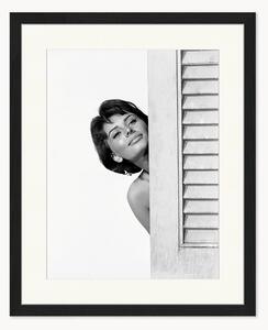 Ručně vyrobený zarámovaný obrázek Sophia Loren