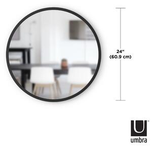 Umbra - Dekorativní Kruhové Zrcadlo Hub - černá - 61x61 cm
