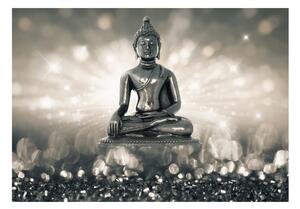 Samolepící fototapeta - Stříbrný Buddha 245x175