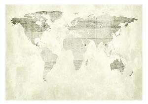 Samolepící fototapeta - Zelené kontinenty 147x105