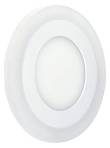 Ecolite Bílý vestavný LED panel kulatý 145mm 6W+3W podsvícený LED-DUO-R6W