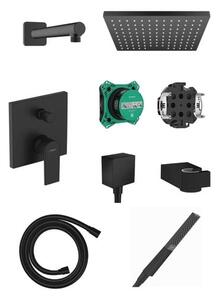 Sprchový systém Hansgrohe včetně podomítkového tělesa matná černá HGBAL2