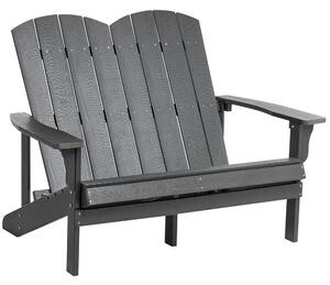 Zahradní lavice ADIRONDACK 125 cm Tmavě šedá