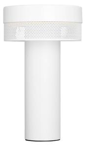 LED stolní lampa Mesh, baterie, výška 24cm, bílá