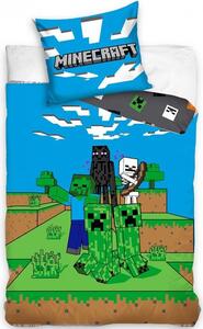 Bavlněné ložní povlečení Minecraft - motiv Mob Monsters - 100% bavlna - 70 x 90 cm + 140 x 200 cm