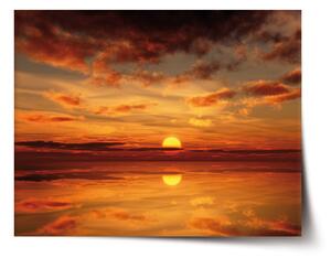 Plakát SABLIO - Oranžové slunce 90x60 cm