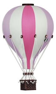 Dekorativní horkovzdušný balón malý - Růžová/fialková