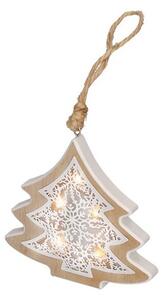 Solight LED vánoční stromek s dřevěným dekorem 1V45-T