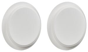 Sada 2 nástěnných lamp SEMNON LED Kov Bílá