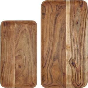 -25 % Dny MOMENTI– House Doctor Set dvou dřevěných podnosů Wood 33/43 x 18/23 cm