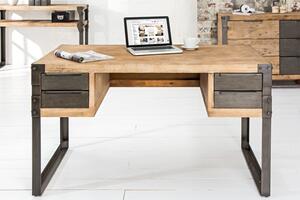 (3659) FACTORY psací stůl akácie teaková šedá 135 cm