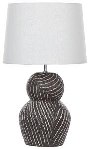 Keramická stolní lampa černá GUAPORE
