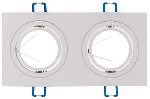 LED Solution Dvojitý bílý podhledový rámeček hranatý výklopný 3607
