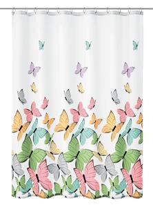 Kleine Wolke Butterflies sprchový závěs 200x120 cm bílá-vícebarevná 5282148238