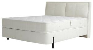 POSTEL BOXSPRING, 180/200 cm, bílá Hom`in - Postele s úložným prostorem