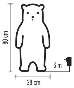 EMOS LED vánoční medvěd 80cm DCFC04