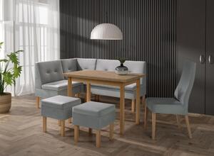 Jídelní set Paryd (šedá). Akce -10%