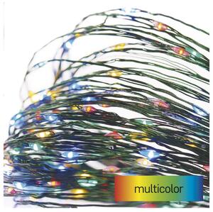 EMOS LED vánoční nano řetěz zelený, multicolor 4m D3AM01