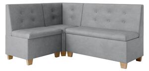 Rohová lavice Bolio 130x170 (šedá). Akce -20%