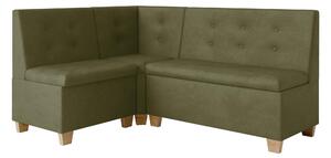 Rohová lavice Bolio 130x170 (olivová). Akce -20%