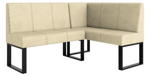 Rohová lavice Bernio 130x170 (krémová) (P). Akce -20%
